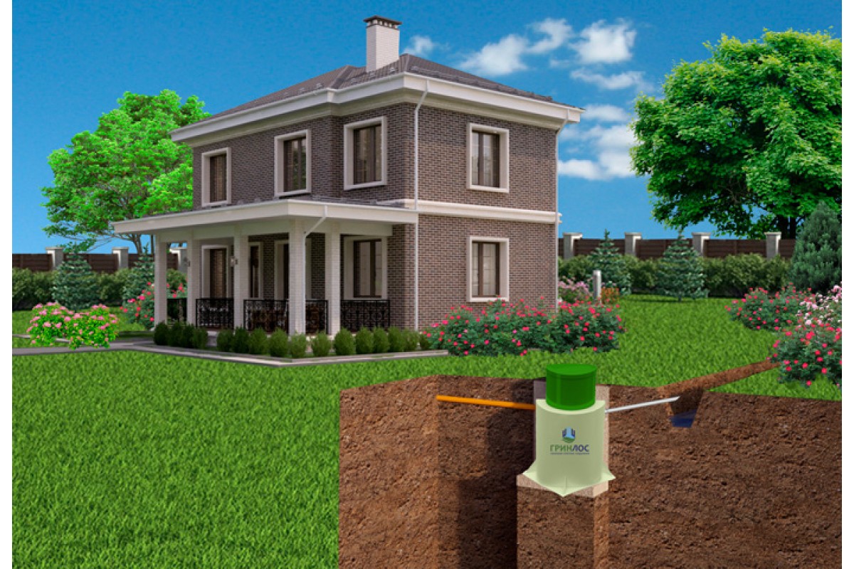 Станция биологической очистки Гринлос Аэро 12 Супер Лонг ПР