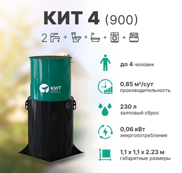 Станция биологической очистки Кит - 4